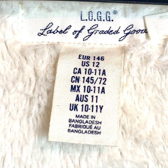 H&M L.O.G.G. Kids Winter Jacket with Faux Fur Trim Hood SIZE 10-11A - Picture 10 of 12